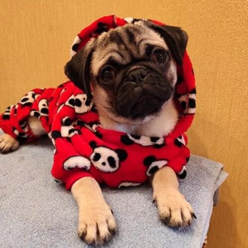 Warm Pet Dog Clothes for Dogs Jumpsuit Flannel Dog Coat Jacket Pet Pajamas Chihuahua Clothing for Dogs Outfit Pets Dogs Clothing