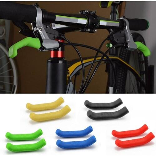 1 Pair Silicone Gel Universal Type Brake Handle Bar Grip Tool Lever Protection Cover Protector Case Shell for Mountain Road Bike