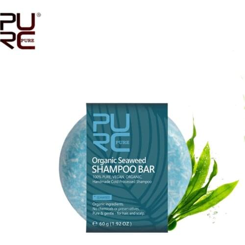 11.11 PURC no chemicals or preservatives Organic Seaweed Shampoo Bar Vegan handmade cold processed hair shampoo Soap
