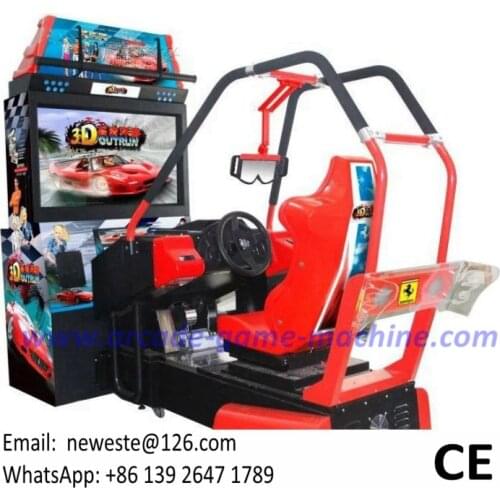 Hot Selling Luxury Outrun 3D Video Coin Operated Arcade Simulator Driving Car Racing Game Machine