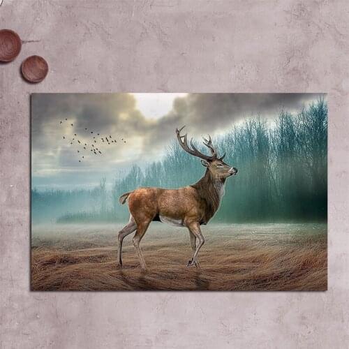Diy Animal Deer Diamond Painting Full Square Diamond Diamond Embroidery Mosaic Cross Stitch Home Decoration