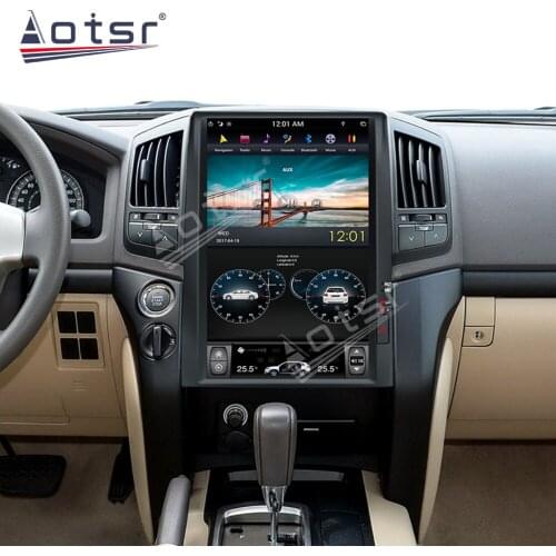 16 Inch Android 9.0 64GB Tesla Style Car GPS Navigation For Toyota Land Cruiser LC200 2008-2015 Auto Head Unit Multimedia Player