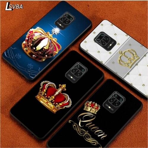 King and the queen for Redmi K30 K30S K30T K20 10X 9i 9 9A 9C GO 8A 8 7 6 6A 5A 4X S2 Pro Plus Ultra Black Phone Case