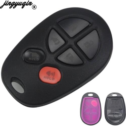 Jingyuqin 10pcs/lot for Toyota Sienna 2004-2013 6 Button Keyless Entry Remote Control Car Key Fob Case