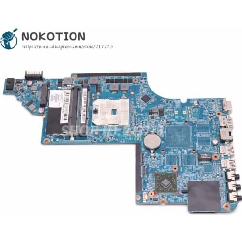 NOKOTION Laptop Motherboard For HP Pavilion DV6 DV6-6000 Socket FS1 MAIN BOARD DDR3 665282-001 669129-001