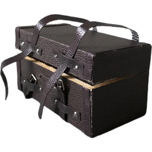 Premium 1/12 Dolls House Miniature Bedroom Suitcase Furniture Pretend Play Life