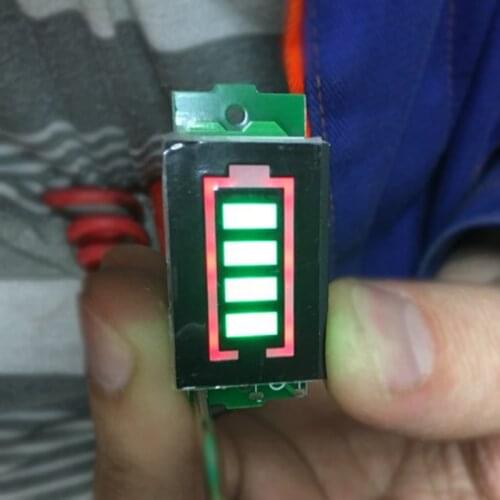 1S 3.7V Lithium Battery Capacity Indicator Module 4.2V Green Display ebike Battery Power Level Tester Meter Li-po Li-ion 1 Cell
