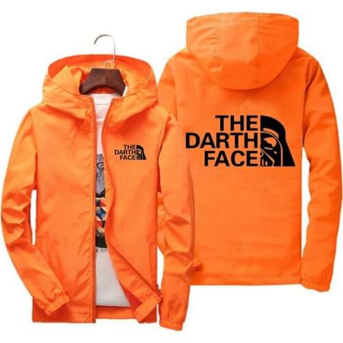 Mens Waterproof Jacket Printed Sports Windbreaker Casual Hooded Windproof Waterproof Quick-drying Jacket Fall 2021