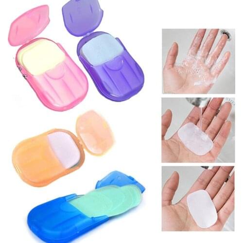 Disposable Washing Hand Supplies Bath Travel Foaming Box Paper Portable Soap box soap saver hand sanitizer holder soap dish