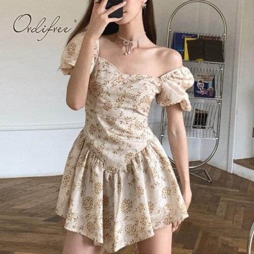 Цветочные летние платья Ordifree China At AliExpress