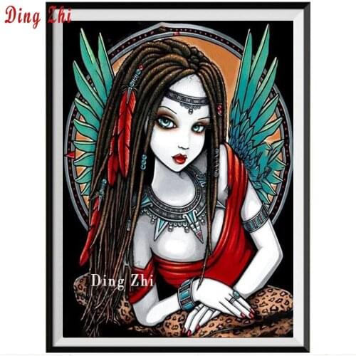 Full Drill Diamond Painting Cross Stitch Cartoon Sexy Beauty Diamond Mosaic Fairy Embroidery Handmade Rhinestone New Arrival