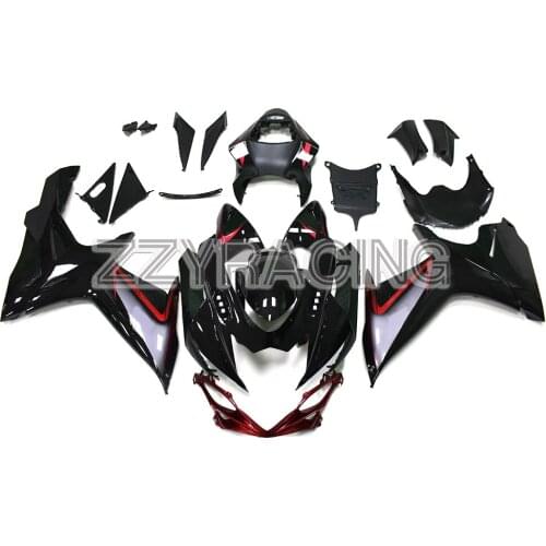 Full Motorcycle Fairings Kit for Suzuki GSXR600 GSXR750 K11 2011 2012 2013 2014 2015 2016 ABS Plastic Body Work Black Red Covers