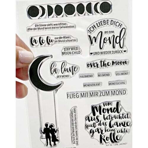 German Words Transparent Clear Silicone Stamp/Seal for DIY scrapbooking/photo album Decorative clear stamp A0437