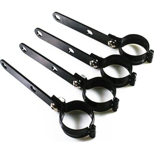 Motorcycle 28-60mm Adjustable Headlight Mount Brackets Fork Clamp HeadLamp Holder Dirt Bike Chopper Cafe Racer Old School