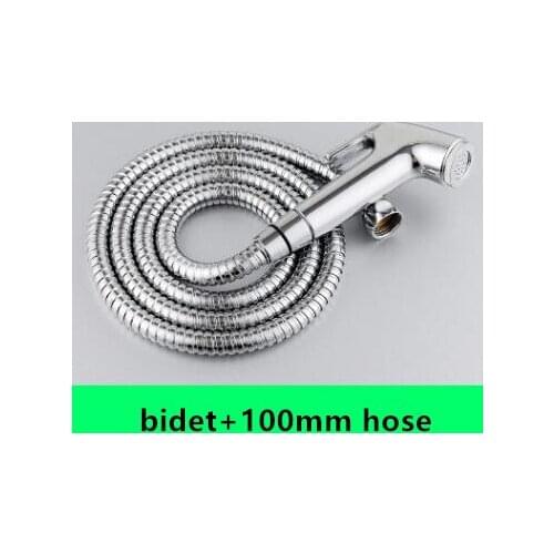 Sliver ABS Toilet Diaper Sprayer Shower Bidet Shattaf With Hose Shower Spring Tube Women Bidet Faucet Shattaf Bath Shower Set