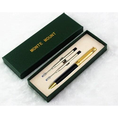 Student Black Pen Ballpoint Pen Metal High Quality Gift Ball Pen Office Signature Writing Style Luxury
