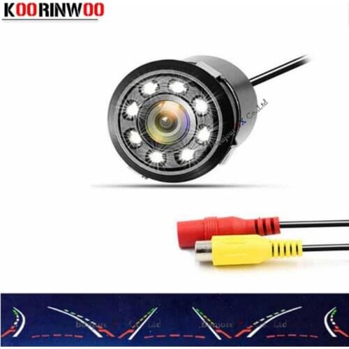 Koorinwoo Night vision 2020 HD Dynamic trajectory Moving Parking Line RCA Video Input System Car Rearview Camera Assistance