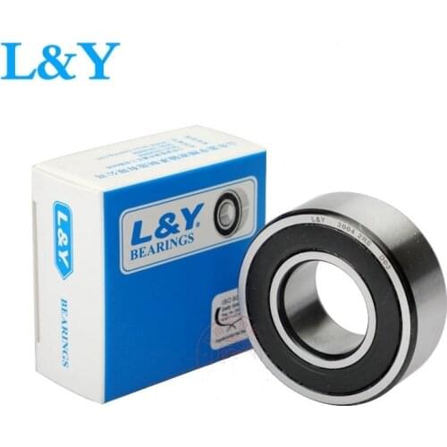 6pcs L&Y high speed bearing 3000 3001 3002 3003 3004 3005 3006 3007 3008 -2RS RS 2RS double row angular contact ball bearings