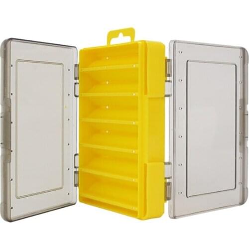 Fishing Tackle Boxes Portable Double Sided Fishing Gear Lure Storage Case Sub-bait Box Plastic