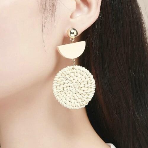 Earrings women fashion 2020 network minimalist jewelry decorations for girls funny bohemian Hanging earrings exaggeration gif