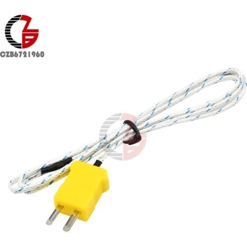 1M K Type Thermocouple Temperature Sensor Probe for Temperature Controller Thermoregulator Thermostat Thermometer