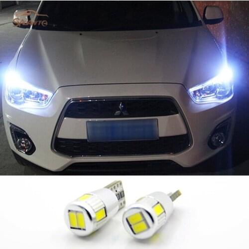2X T10 LED W5W LED Car LED Auto Lamp Clearance Light Parking For mitsubishi asx lancer 9 10 pajero outlander l200 colt galant