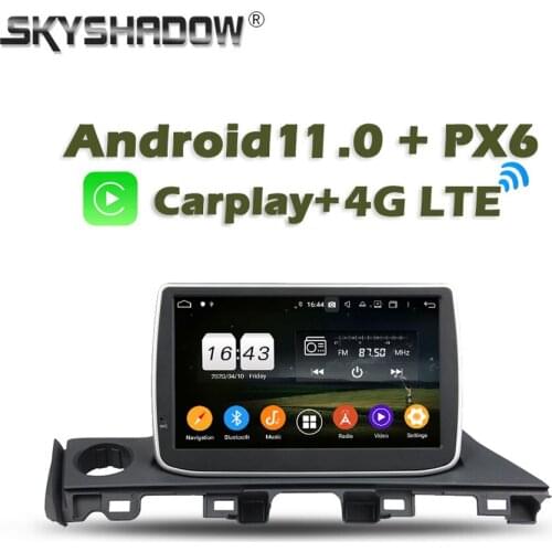 Carplay PX6 DSP TDA7851 Android 10.0 4G + 64GB Car DVD Player GPS RDS Auto Radio WIFI Bluetooth 5.0 For Mazda 6 Atenza 2016 2017