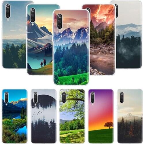 Mountain Forest Clouds Case for Xiaomi Redmi Note 10 9 9S 8 7 6 8T 8A 7A 6A S2 K30 K20 MI 9 8 CC9 F1 Lite Pro Soft TPU Phone Cov