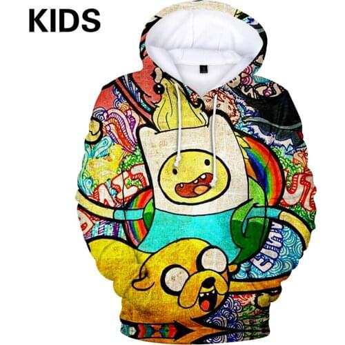 Boys/Girls Hoodie Adventure Time Sweatshirts 3D Print Cartoon adventure time cosplay Hoodie Men/Women Hip Hop Streetwear