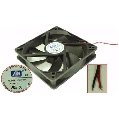 JSL JDL1225S DC 24V 120x120x25mm 2-Wire Server Cooling Fan