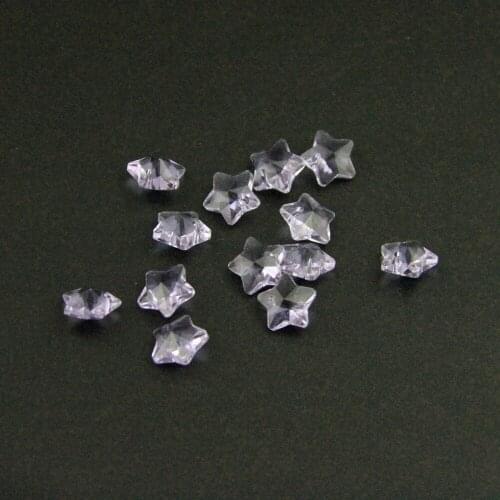 Crystal Handmade Beads 14mm 100-2000pcs Crystal Five Stars Bead Lilac Top Quality Glass For Jewelry Wedding Decoration DIY