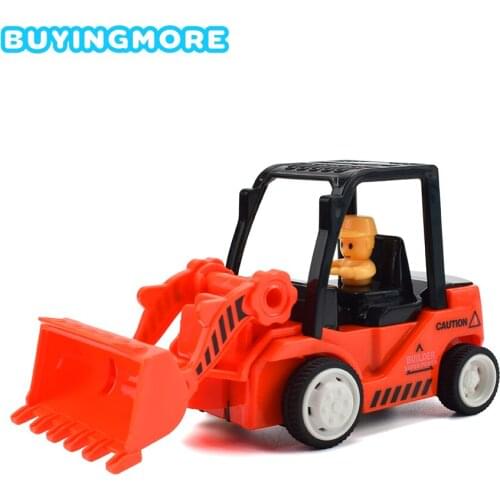 Inertial Bulldozer Diecast Car Toys Simulation Engineering Vehicle Plastic Model Mini Bulldozer Classic Education Toys for Boys