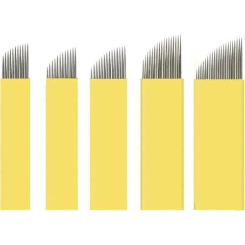 Lâminas 21 Flex Agulhas Tebori Microblading Tebori 0.20mm Manual Permanent Make-up Microblading