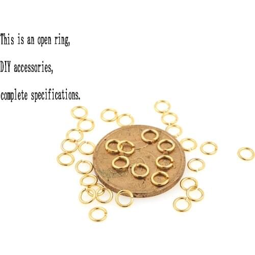 Brass Earrings Charms Jump Rings Connector Split Ring Open Loop Hooks Clasp For Necklace Bracelet Jewerly Making