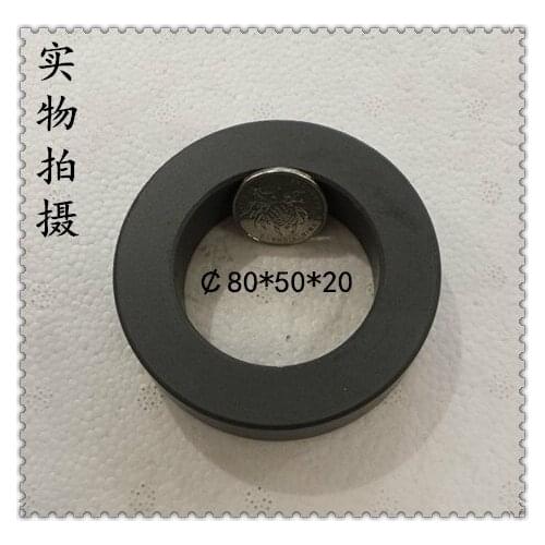 Manganese-zinc Ferrite Magnetic Ring External Diameter 80MM Internal Diameter 50MM Thickness 20MM