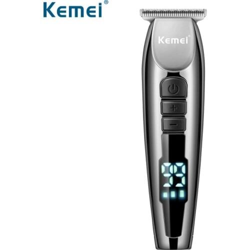Kemei LCD Clipper Hair cutting machine electric Hair clipper Barber professional trimmer for men Clipper Hair trimmer machine