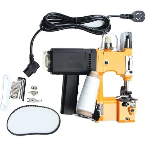 110v Household Mini Portable Electric Lithium Battery Bag Closing Sewing Machine Woven Knitted Sack Sealing Stitcher