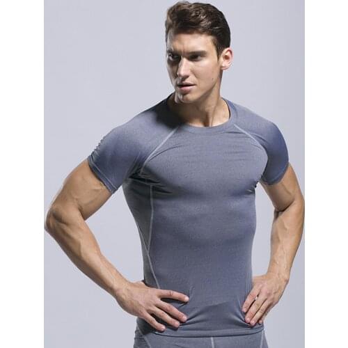 Gym Shirt Rashguard Male Gym T Shirt Rashguard MMA T-Shirt For Fitness Clothes Sport Shirt Men Compression T-Shirt Tee Homme New