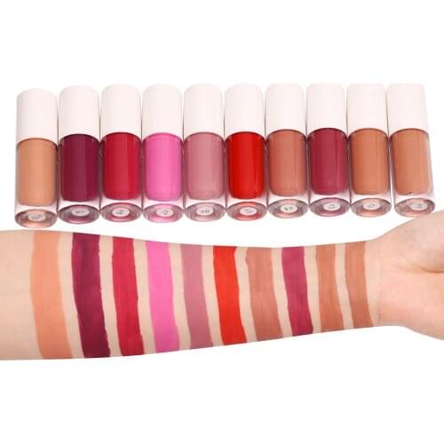 New Style 57 colors Velvet Nude Matte Liquid Lipstick High Pigmented Waterproof Makeup Lip Gloss Custom Private label