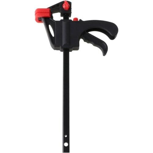 OOTDTY 5pcs/set 4/6 Inches Multifunctional F-shaped Fixed Clip Woodworking Metal Board Fast Clamps Spring Carpentry Handle Clamp