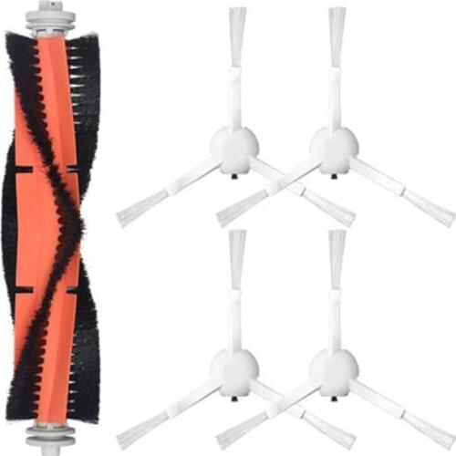 Main Brush Side Brush Replacement for Xiaomi Mijia 1C Robot Vacuum Cleaner Parts Accessories ,5 Pack