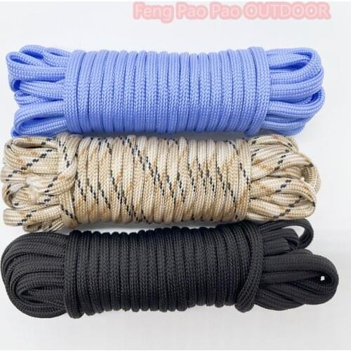 Dia.4mm 7 stand Cores Paracord for Survival Parachute Cord Lanyard Camping Climbing Camping Rope Hiking Clothesline