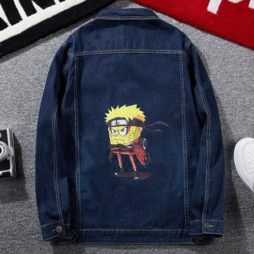 Casual Loose Mens Print Jacket Classic Denim Coat Large Asian Size M-8XL For 145kg Fat Guy Veste Grande Taille Pour Hommes