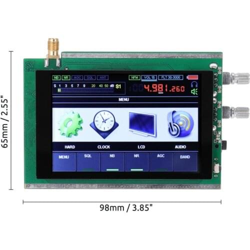 50Khz-200MHz Malachite DSP SDR Radio Malahit DSP SDR HAM Receiver + 3.5" touch LCD STM32H7
