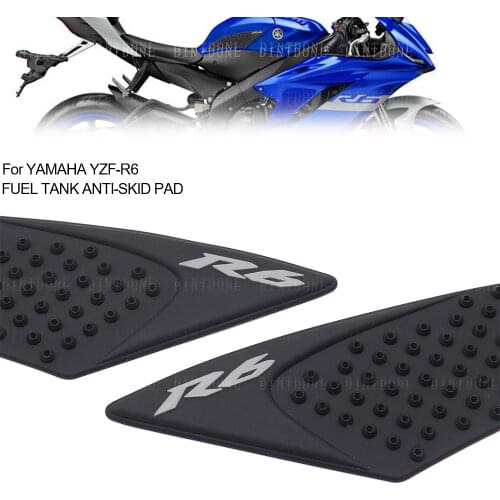 Tank Traction Pads For YAMAHA YZF-R6 2006-2020 Motorcycle Side Gas Knee Grip Protector Anti Slip Sticker Fuel tank R6 17 18 19