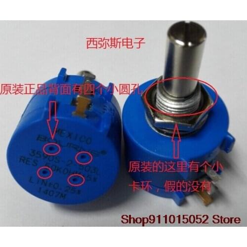 Mexico-made BOURNS multi-turn wirewound potentiometer 3590S-2-503L 50K2W MEXICO