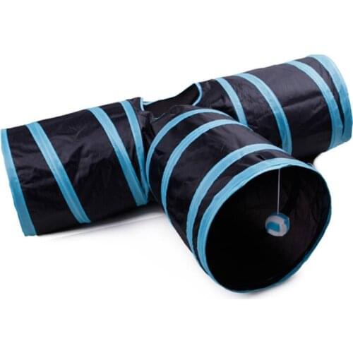 Foldable cat tunnel tube interactive indoor cat peep hole kitten toy cat track fun and durable