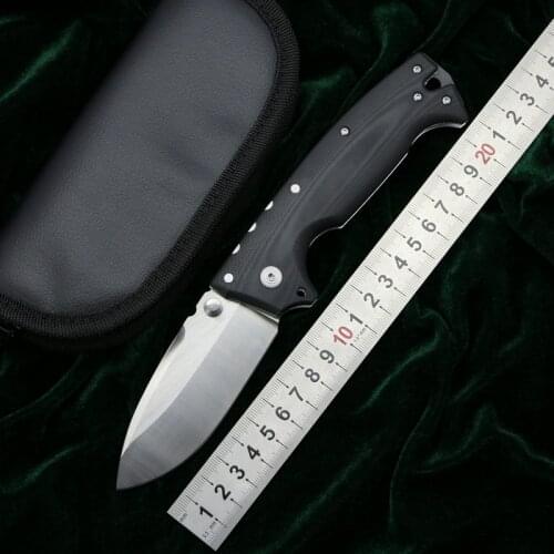 LOVOCOO new AD10 folding knife D2 blade aluminum steel CF handle outdoor camping hunting survival pocket fruit knives EDC tools