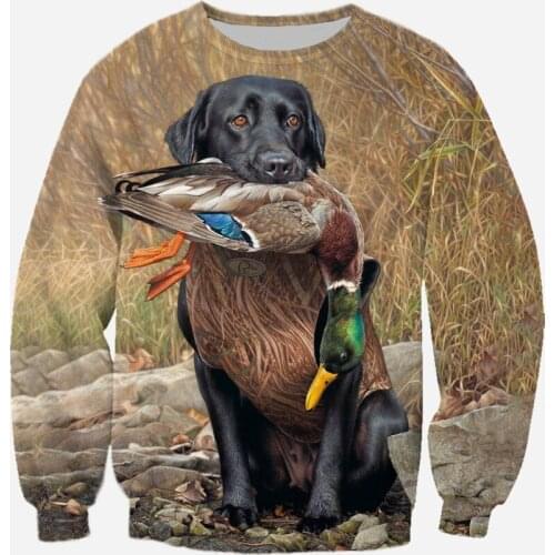 Brand Hoodies Clothes Hunting Duck 3D Printed Mens Hooded Sweatshirt Unisex Streetwear Pullover Casual Jacket Tracksuits KJ0172