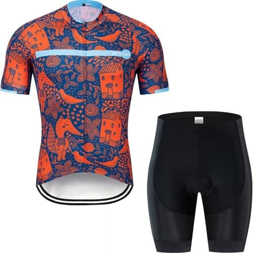 Bike jersey Sets Mens cycling clothes Suitable for summer Anti sweat Breathable Quick Dry bike jersey Sets